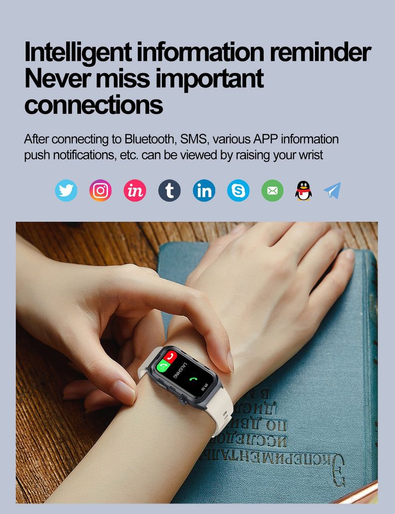 Touch Screen Wearable Devices Smart Watch Bracelet IP68 TK79 Calling Heart Rate ECG Health Digital Best Smart Watch 2025_voghion.com