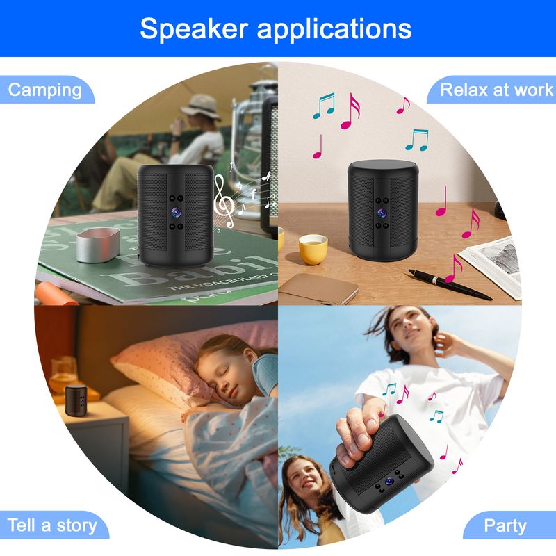Intelligente hochauflösende Überwachungskamera mit Dual-Voice-Dialog für den Heimgebrauch, kein Ein- oder Ausstecken erforderlich_voghion.com