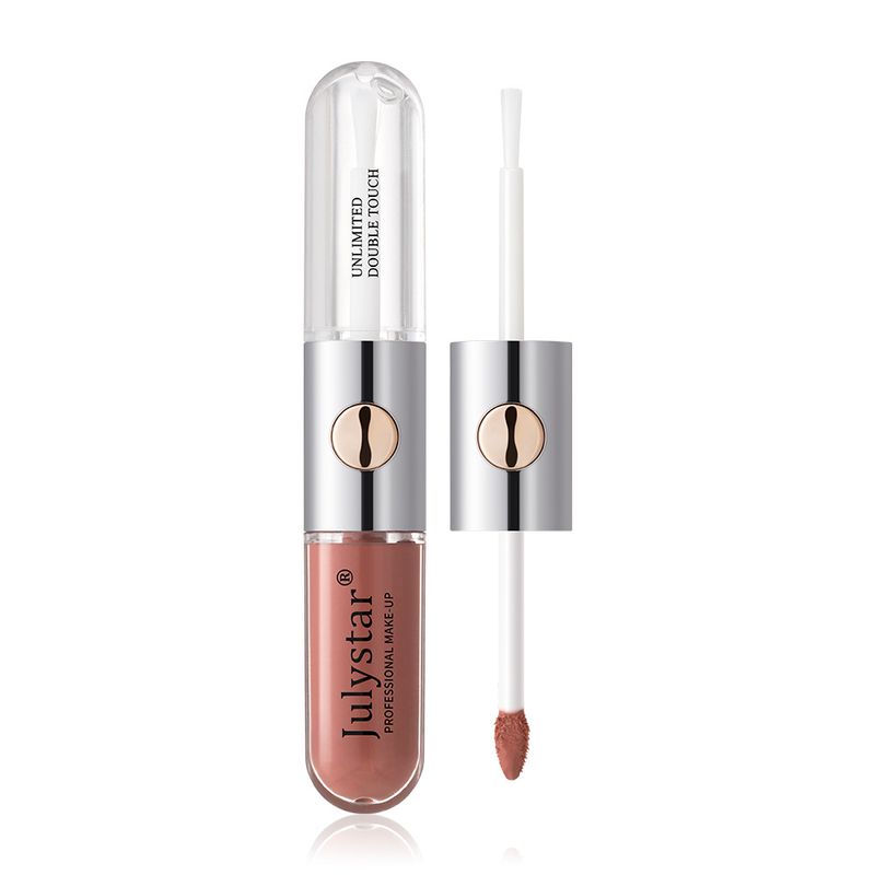 Le rouge à lèvres Mirror Double Head Gloss est facile à colorer, hydratant, antiadhésif, résistant à la lumière, brillant à l'eau et brillant à lèvres._voghion.com
