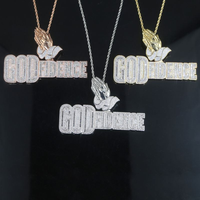 Herren-Hip-Hop-Halskette mit Anhänger „Loyalty Makes You Family“ aus Legierung mit Diamantschliff und gedrehter Kette, Silber- und Goldoptionen, 60 cm lange Herrenhalskette_voghion.com