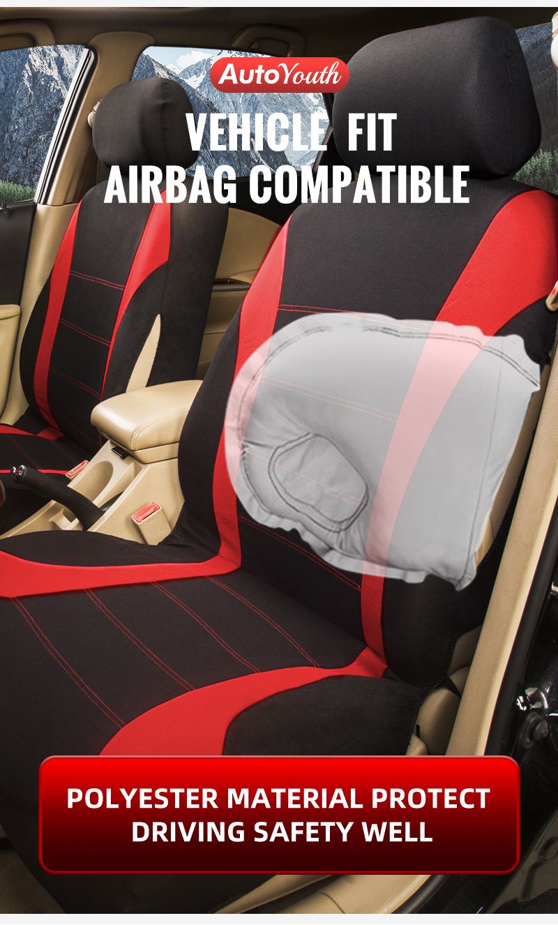 Set da 5 pezzi, universale, adatto alla maggior parte delle auto, antimacchia, coprisedili alla moda, protezione dei sedili_voghion.com
