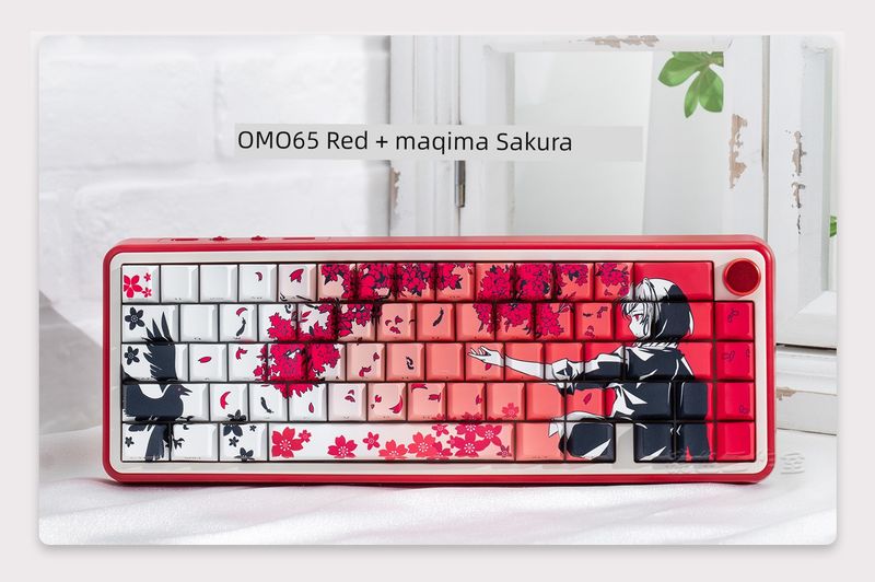 Omo65 Three-Mode Wireless RGB Bluetooth Nical Keyboard Office Mahjong Sound Hot Plug Gasket Customized Kit_voghion.com