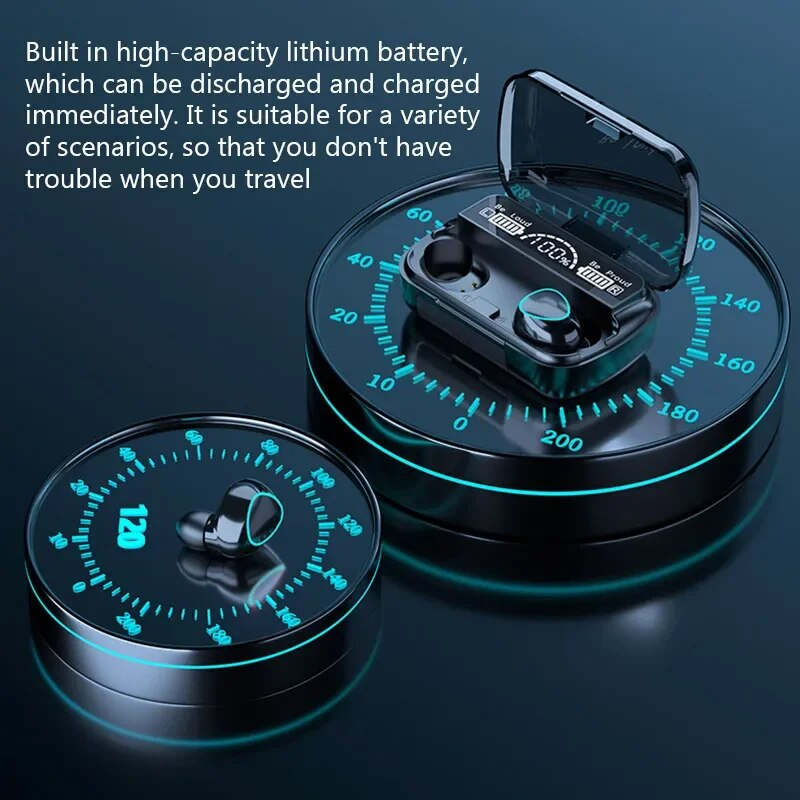 Casque TWS avec boîte de Charge pour téléphone antibruit micro écouteurs sans fil écouteurs Bluetooth_voghion.com