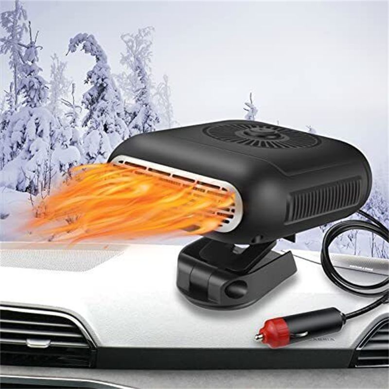 12/24V Auto Defroster Demister Electric Windshield 360 Degree Rotation Portable Car Heater_voghion.com