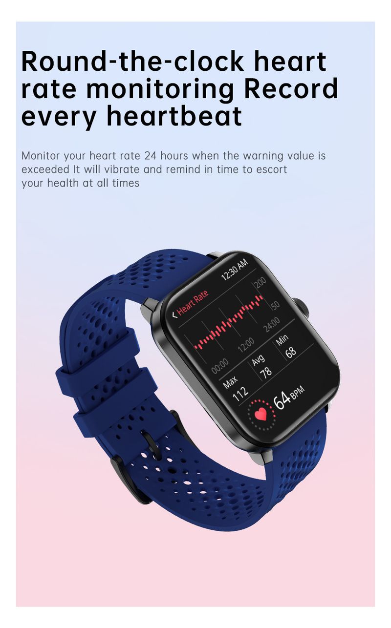 Akıllı Saatler Bluetooth Aramalar Kalp Atış Hızı Müzik Kontrolü Akıllı Bileklikler Spor Saatleri_voghion.com