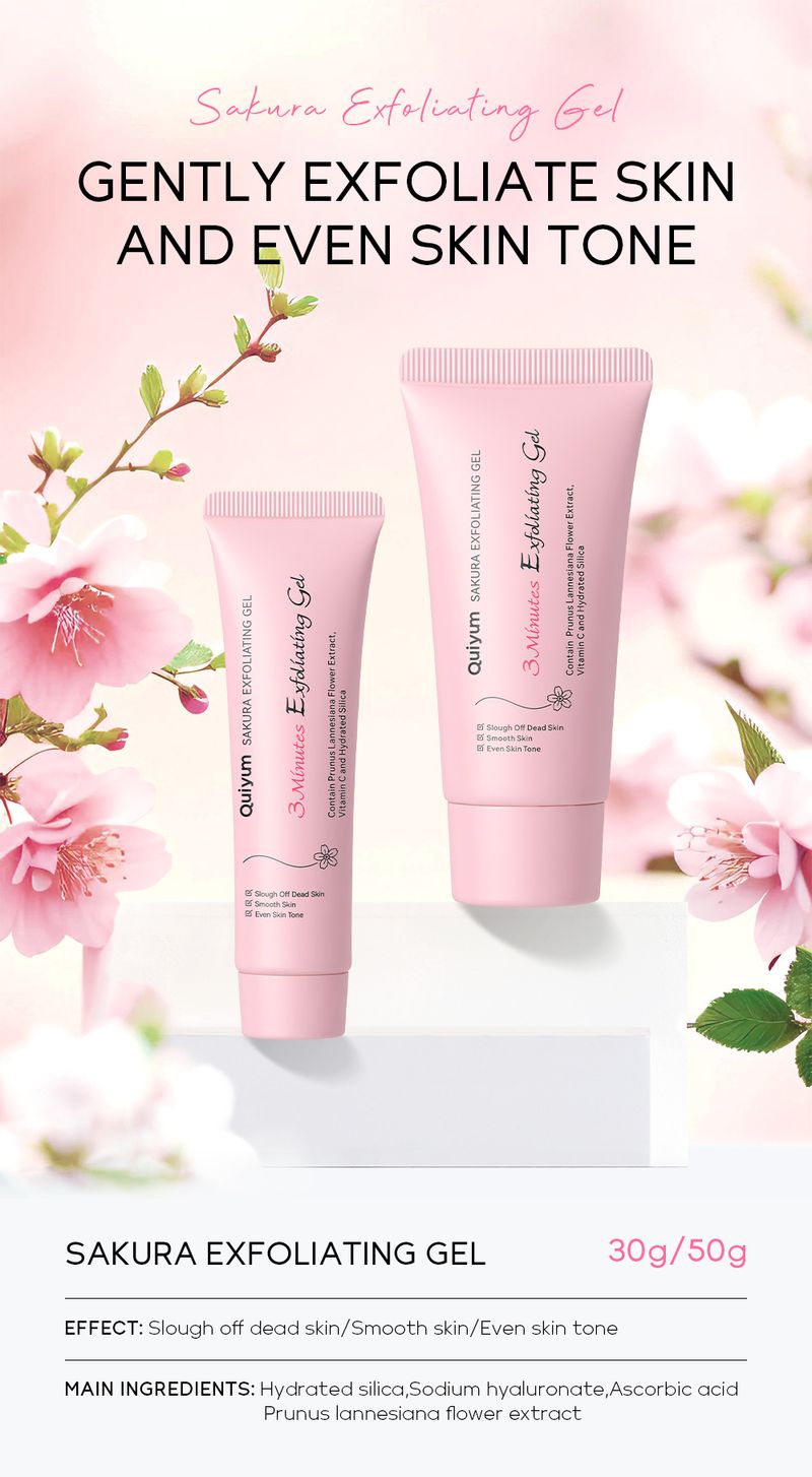 Makeup Tool Kits Version Of QUIYUM Cherry Blossom Keratin Gel 30g (color Box) Facial Cleansing Pores Keratin_voghion.com