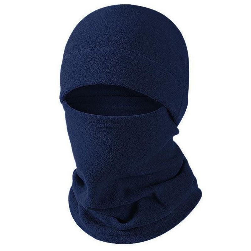 Autumn Winter Men's 2-Piece Polar Fleece Neck Warmer And Face Mask Set For Outdoor Sports_voghion.com