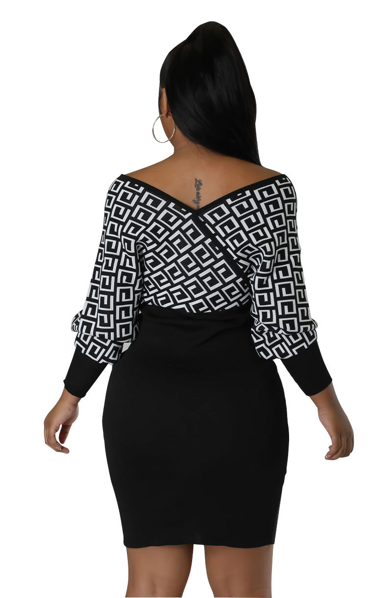 Damen Laangärmrock kleng parfüméiert nei High-End Spice Girl Täsch Hip Rock Moud_voghion.com