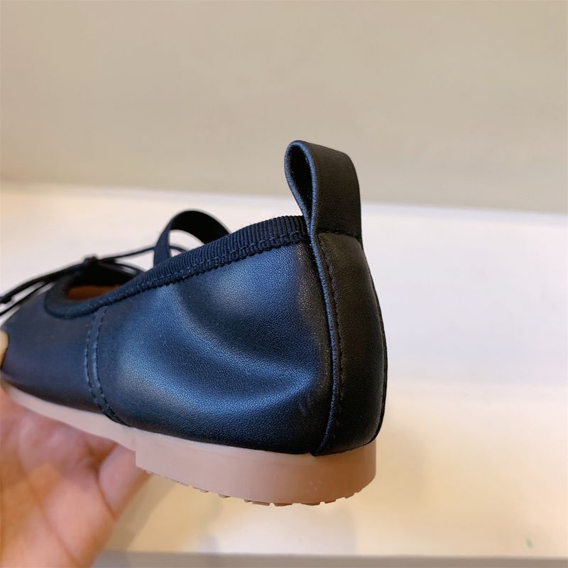 Candy farbige koreanische Kinderschuhe Licht Mund Mädchen Lederschuhe Baby Schöpfkelle Schuhe Kinder Prinzessin einzelnen Schuhe Babyschuhe_voghion.com