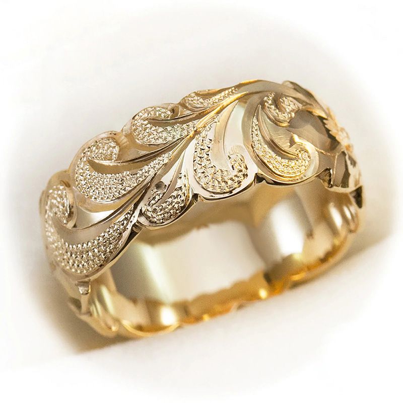 Cao Shi's Trendy Floral Men's With A Cool Personality, Single Ring, Niche Texture, Foam, Index Finger Ring_voghion.com
