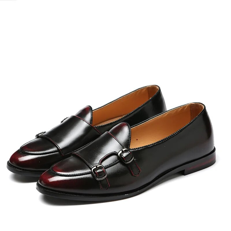 Herre Retro Patina Casual Skinnsko Trendy Spenne Fest Bryllupssko Herre Kjøresko Herre Mokkasiner Loafers EU Størrelser 37-48_voghion.com
