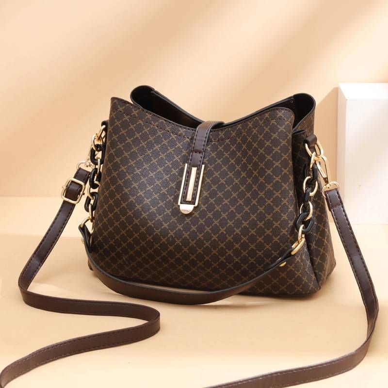 Quality New Leather Handbags High Capacity Advanced Sense Female Long Strap Shoulder Bag_voghion.com