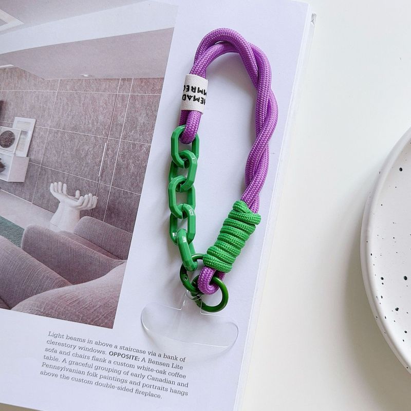 Σχοινί χειρός ντοπαμίνης, θήκη κινητού τηλεφώνου, κορδόνι, κοντό σχοινί, φορητό βραχιόλι καρπού, αλυσίδα anti-lost, μενταγιόν, μενταγιόν._voghion.com