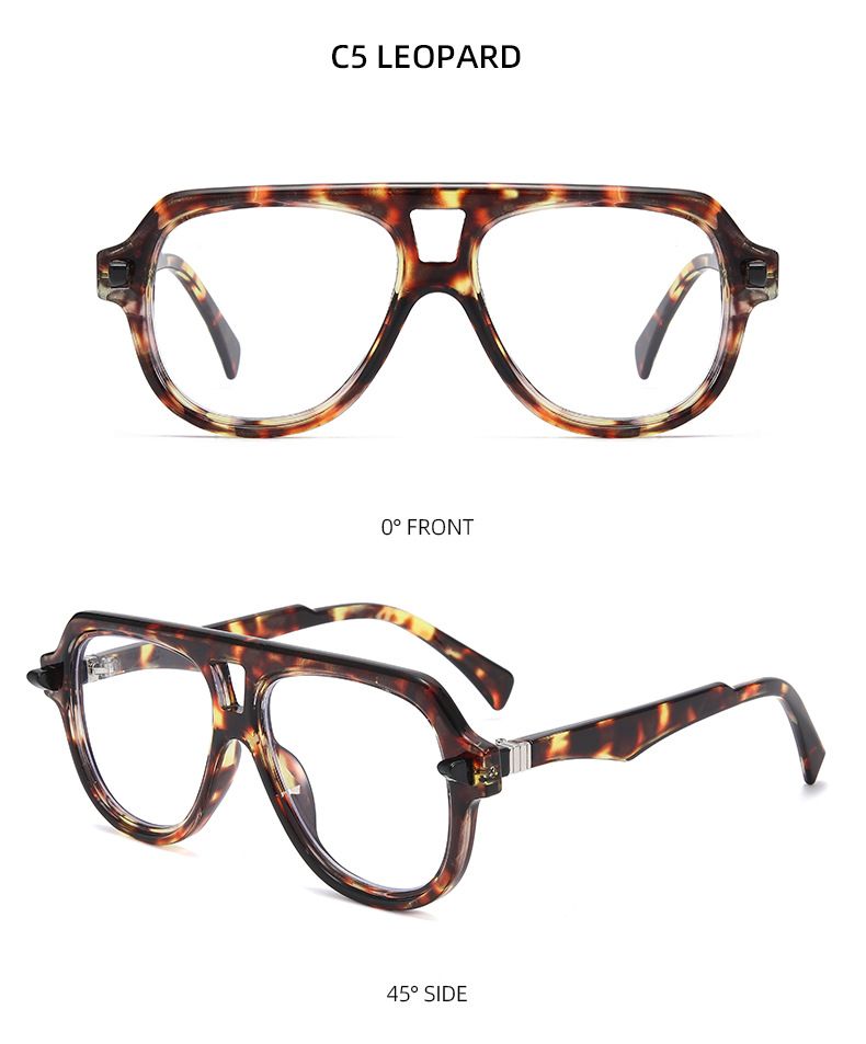 Fashion Trend Men's And Women's Sunglasses Large Frame Special Shape Sports Color Matching Personality Spring Leg Eye_voghion.com