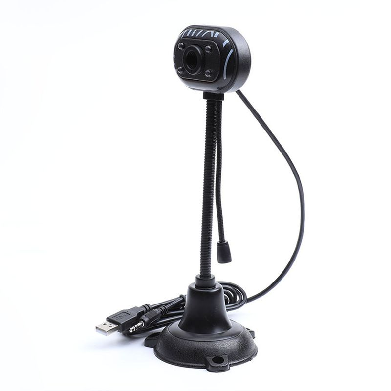 Xinweiqing Home Webcam USB2.0 Nachtsicht-Videoaufnahmekamera mit Mikrofon für Laptop-PC_voghion.com