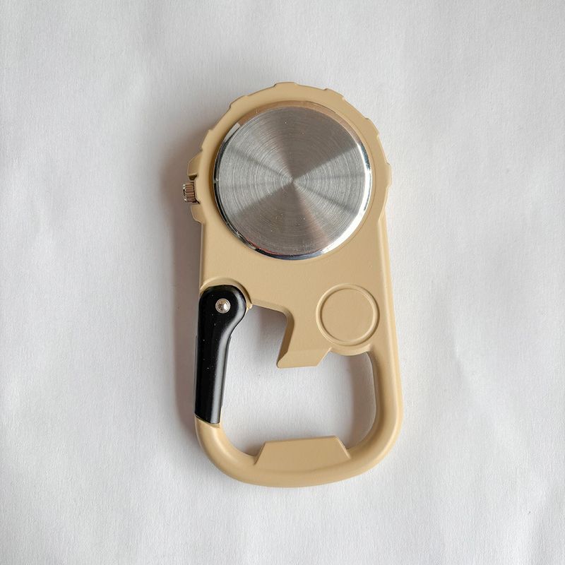 Reloj de bolsillo con hebilla de camuflaje para montañismo, brújula, abrebotellas, hebilla de metal, para exteriores._voghion.com