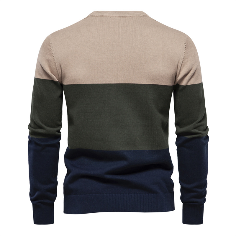 2024 Hierscht/Wanter Neien Top Laangärm Moudpullover Slim Fit Ronn Hals Männer Villsäiteg Europäesch Gréisst Strick_voghion.com