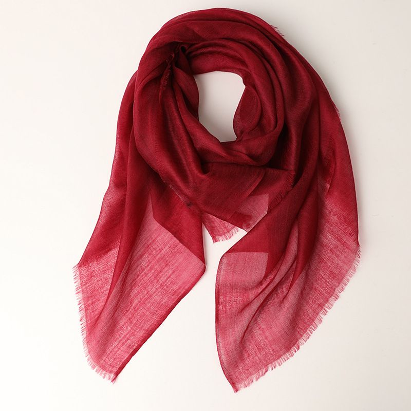 Lightweight Ring Velvet Women's Cashmere Square Solid Color Spring Summer New Style And Wearable 200-Count Scarf In_voghion.com