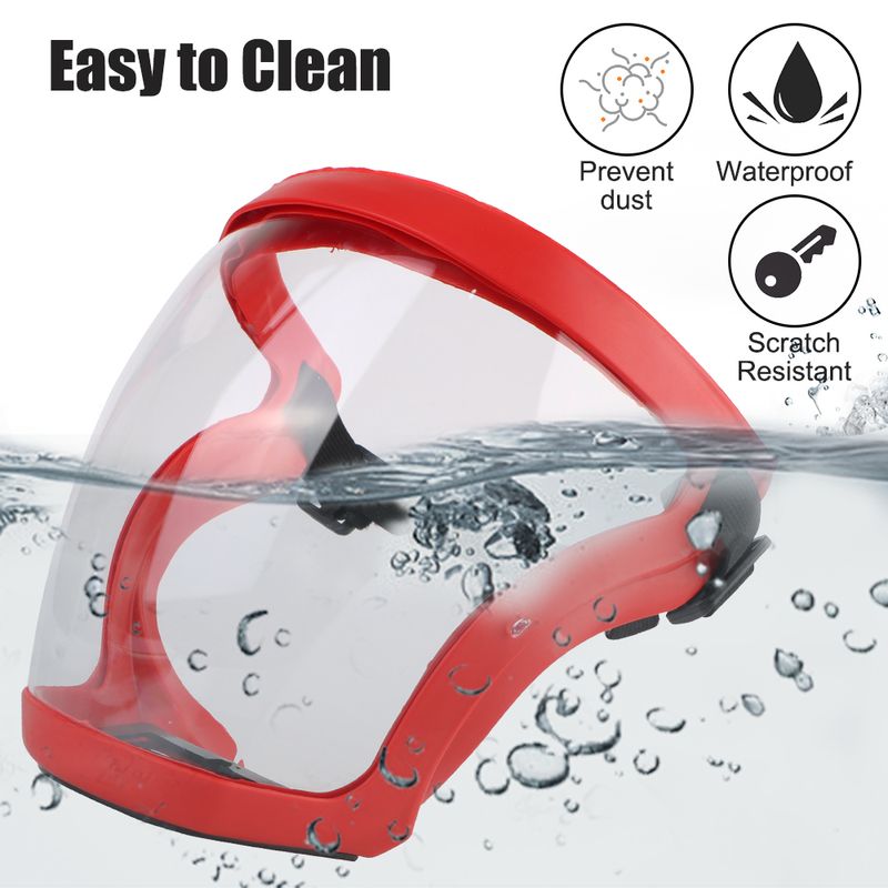 Full Face Shield Protection Face Cover Oil-splash Proof Mask With Filters Motorcycle Bicycle Cycling Dusting Mask Kitchen Tool_voghion.com