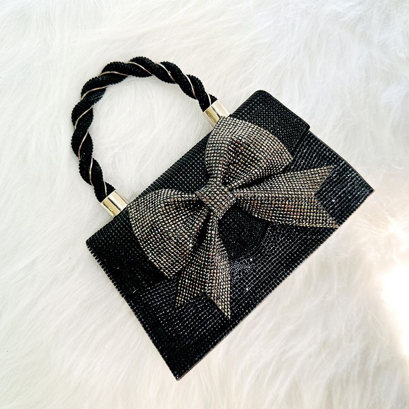 Tasche Damen Abendhandtasche 2024 Neuer Stil Heißer Strass Mit Metallkette Designer Brieftasche Kleid_voghion.com