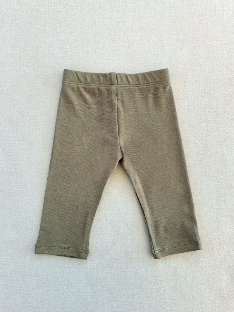 Koreansk stil forår og sommer baby tynde cropped leggings til mænd og kvinder Baomodal bløde, højelastiske ensfarvede slim-fit bukser_voghion.com