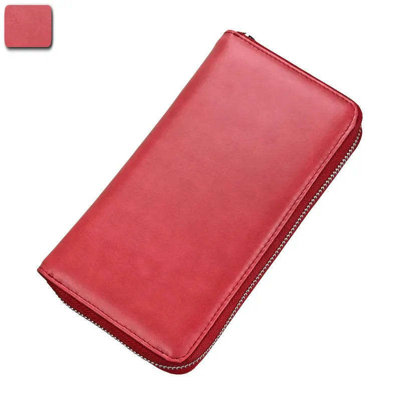 HBP 19 Yüksek Kaliteli Moda Erkek Kadın Gerçek Deri Kredi Kartı Tutucu RFID Kart Kılıfı Bozuk Para Cüzdanı_voghion.com