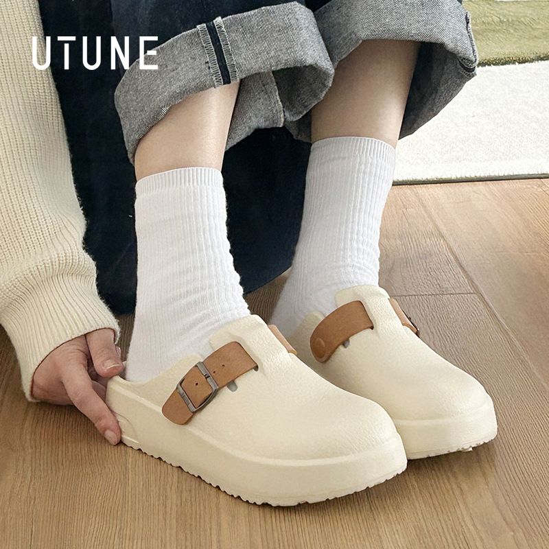 Zoccoli regolabili, pantofole da donna, sandali estivi chiusi, comodi e con suola spessa_voghion.com