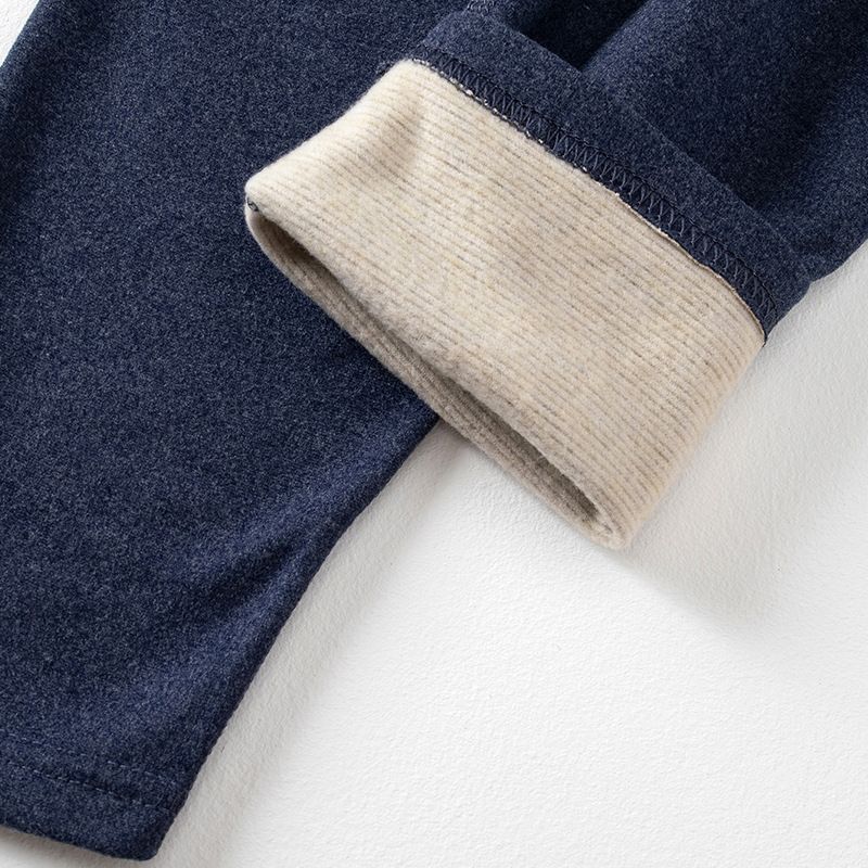 Overseas Platform Special Code Autumn Winter Men's Solid Color Sleeve Long Pants Thermal Underwear Set Base Shirt_voghion.com