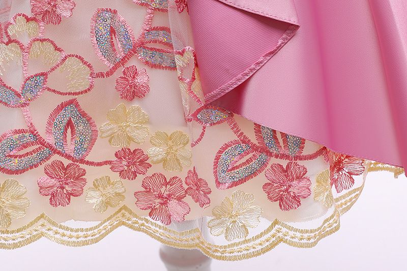 Kinderkleidung Kleine und mittelgroße Mädchen Prinzessinnenkleid Moderatorin Klavierauftritt Kostüm Mädchenkleid_voghion.com