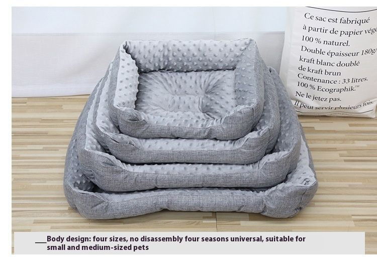 Bean pet warm plush stepping on milk bed, mat, dog cat universal sleeping bed_voghion.com
