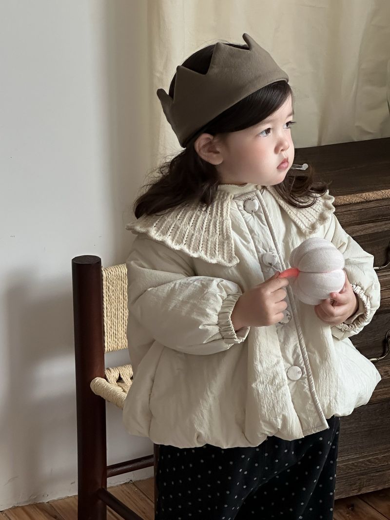 Alyce-xiyue1baobao Girls' Cotton Jacket 2025 Autumn Winter New Baby Clothes Thickened Warm Korean Style Children's Fleece Set_voghion.com