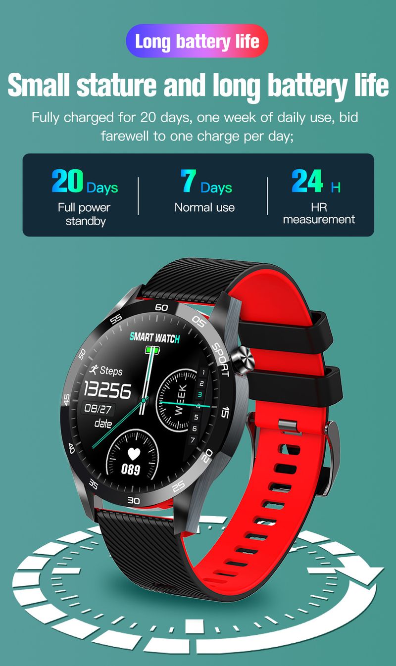 Smarte armbånd Rakuten Yahoo F22L Smart armbånd Registrerer kroppstemperatur, blodoksygen, puls, sportsarmbånd Informasjonspåminnelse_voghion.com