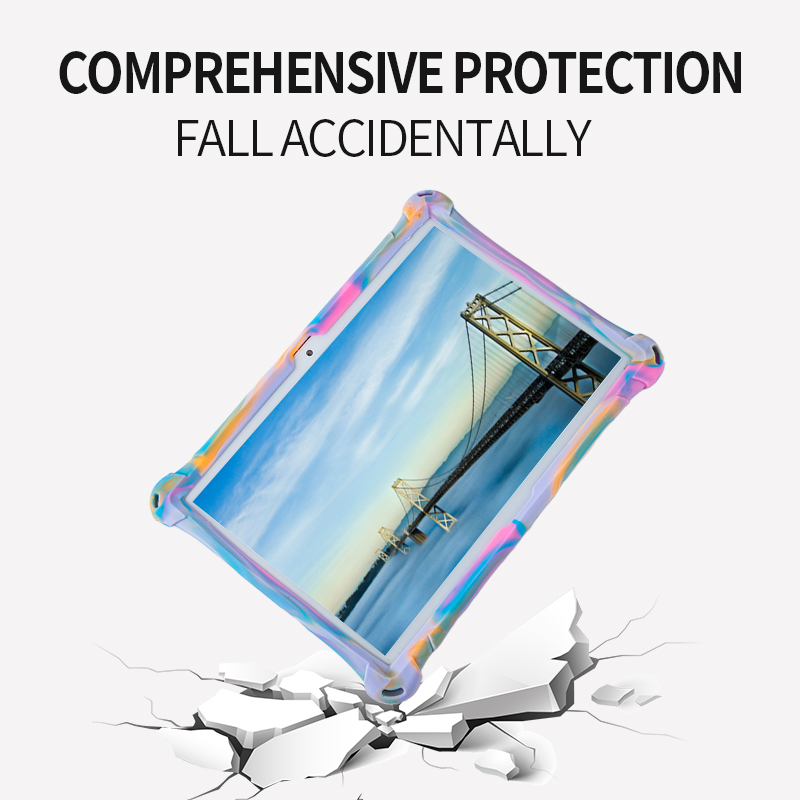 10,1'' Universelle weiche Silikonhülle für 10 10,1 Zoll Android Tablet PC, stoßfeste Rückseite, Schutzhülle L 9,45 W_voghion.com