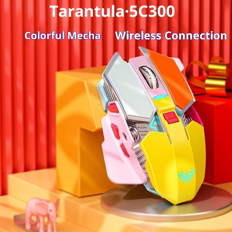 Digitex Digitex Wolf Spider SC300 Wireless Mouse Rechargeable Laptop Desktop Computer Mechanical Metal E-Sports Gaming Cross-Border_voghion.com