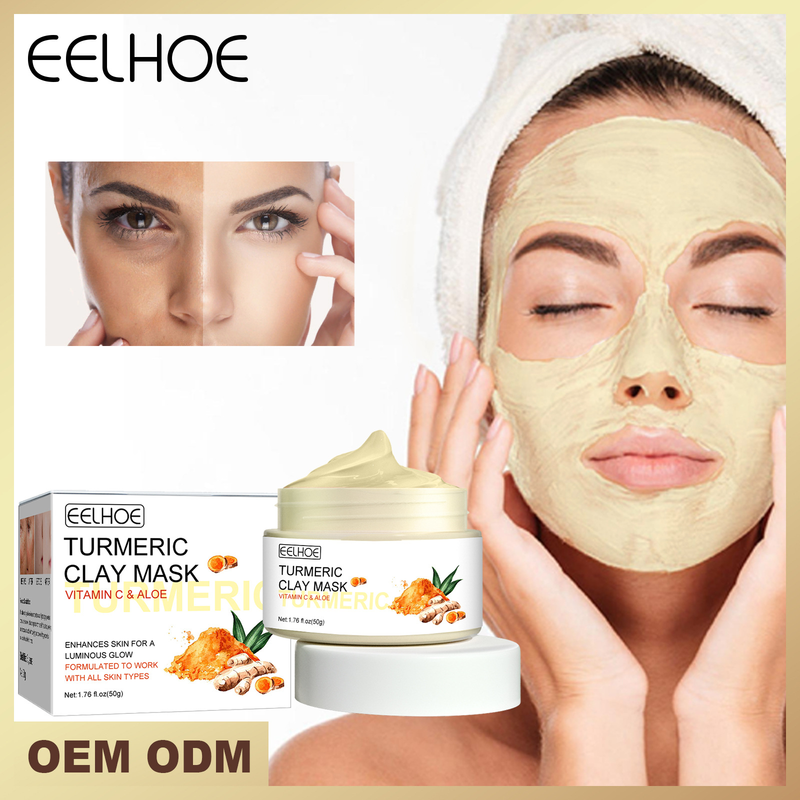 EELHOE Ginger Yellow Mud -naamio on erityisesti suunniteltu kasvojen nuorentamiseen, syväpuhdistukseen, aknen poistoon, kosteutukseen,_voghion.com