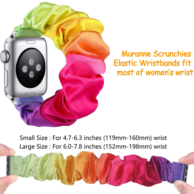 Nylonový řemínek Scrunchie pro Apple Watch 44mm 40mm 42mm 38mm ultra 49mm Solo Loop náramek pro iWatch 5 4 3 SE 6 7 8 45mm 41mm_voghion.com