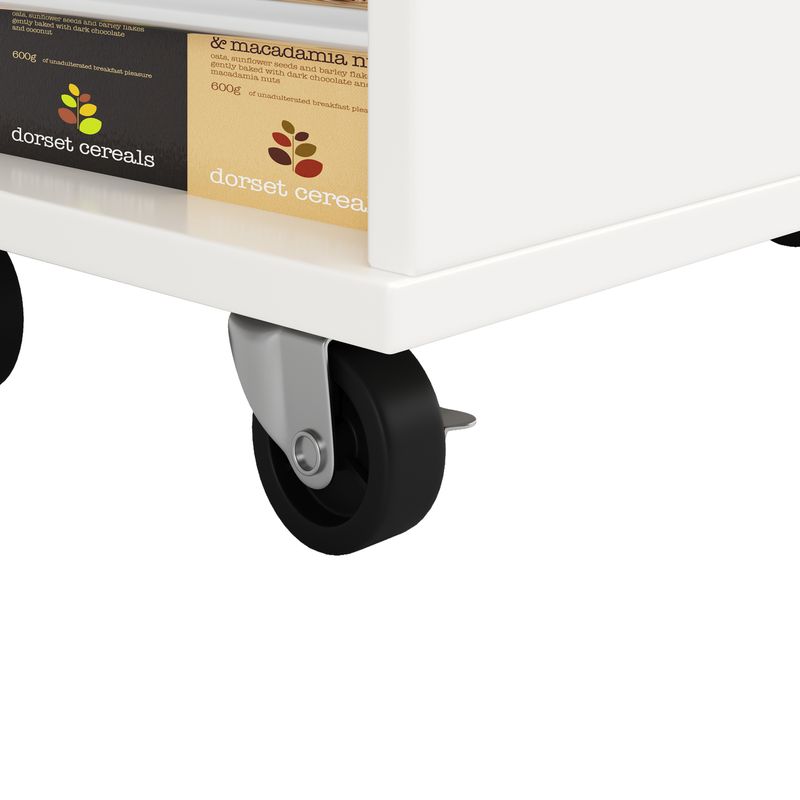 Kücheninsel Mit Trennwänden, Snackhalter, Weinglasregal, Holzmaserung, Weiß_voghion.com