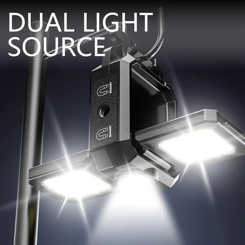 Multifunktionale LED-Schlüsselanhänger-Taschenlampe für Outdoor-Aktivitäten, wiederaufladbar, Mini, tragbar, COB, Notfall-Arbeitsleuchte_voghion.com