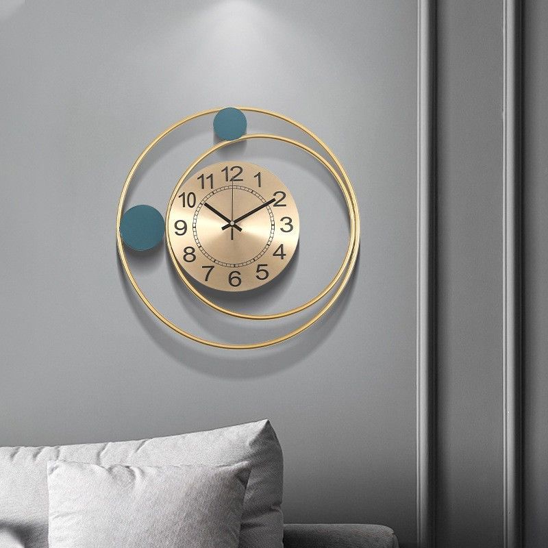 【 1193 People's Review 】 Clock In Living Room, Indoor On The Wall Fashionable Silent Use, Simple And Atmospheric Hanging_voghion.com