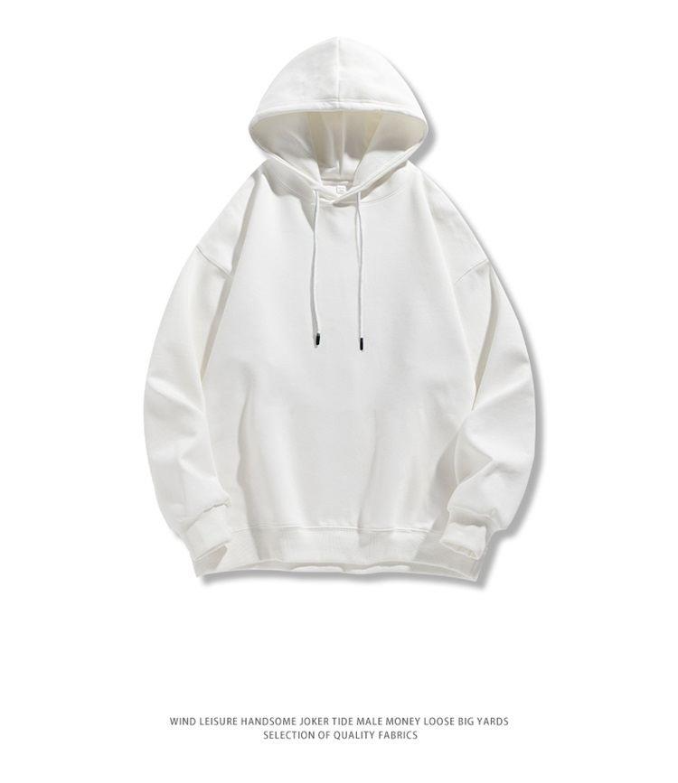 Spring And Autumn Unisex Hooded Jacquard Sweatshirt Men, Long Sleeved Loose Top For Men_voghion.com