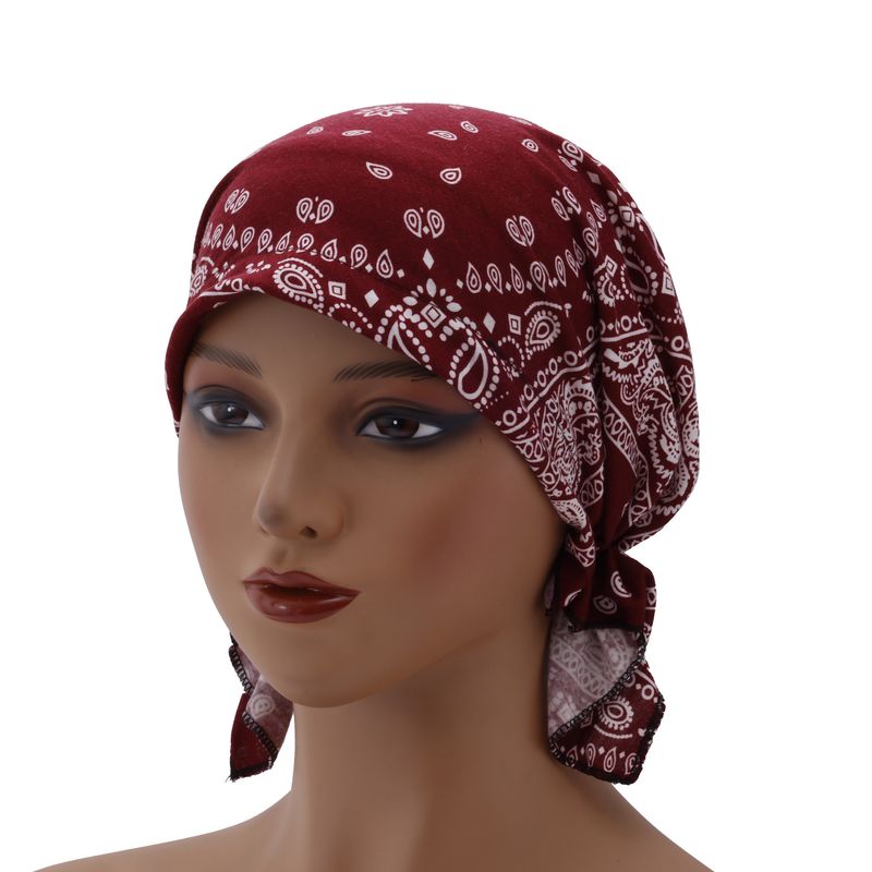 Elastic Cotton Turban Hat – Thin Single-Layer Pullover For Bald Head & Hair Protection_voghion.com