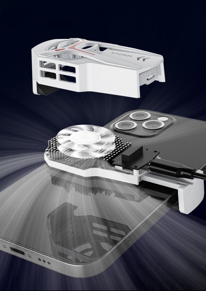 Mobile Phone Cooler Radiator For IPhone Android Game Phone Cooling Fan Universal_voghion.com
