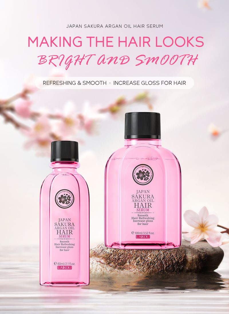 Scrub e trattamenti per il corpo Olio di Argan Sakura Giapponese Essenza per Capelli 100ml Cura dei Capelli Italiano_voghion.com
