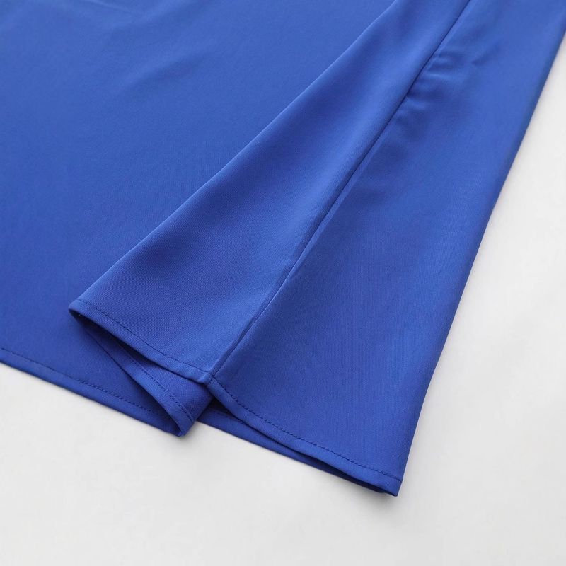Männerkleeder Robe Kuerzärmlech Broderie Marineblo Muslim Robe_voghion.com