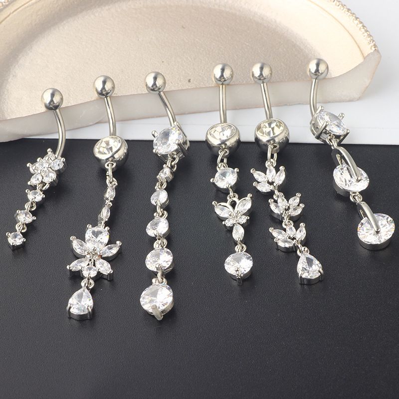 Popolare abito per anello per ombelico anello per ombelico gioielli piercing per il corpo piercing per pancia set da 6 pezzi_voghion.com