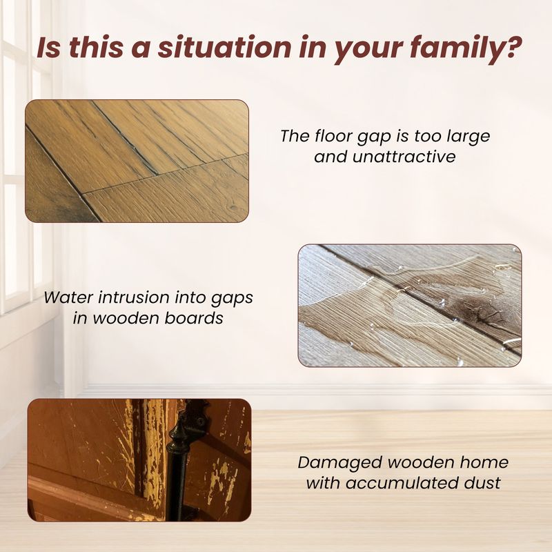 Wood Floor Caulking Agent, Solid Wood Furniture Floor Scratch Repair Waxing Filling Caulking Agent_voghion.com