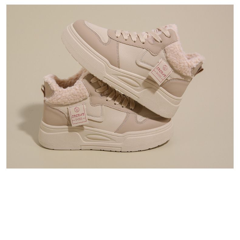 Autumn/Winter Martin Boots with plush and thick snow resistant soft leather for warm mountaineering_voghion.com