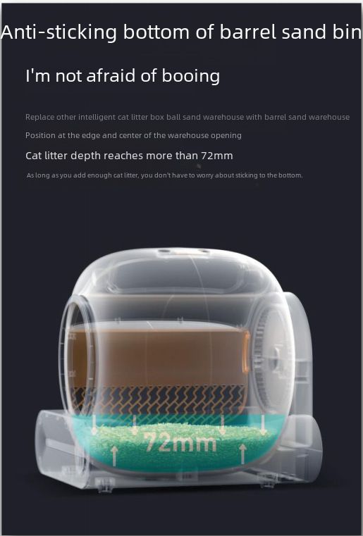 Bac à litière intelligent pour chat Hot Pet, transfrontalier, nettoyage automatique, déodorant électrique, machine à litière pour chat entièrement fermée_voghion.com