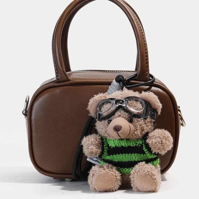 Kleine Bär Tasche Dekoration High-End DIY Puppe Rucksack Anhänger Plüsch Spielzeug_voghion.com