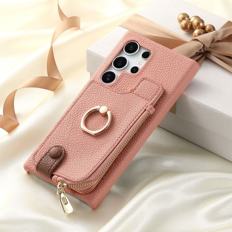 Telefon Kılıfı Samsung Galaxy S23 FE S25 S24 Plus S22 S21 Ultra A15 A25 A35 A55 A05 A06 A16 A36 Cüzdan Kart Yuvası Deri Kılıf_voghion.com